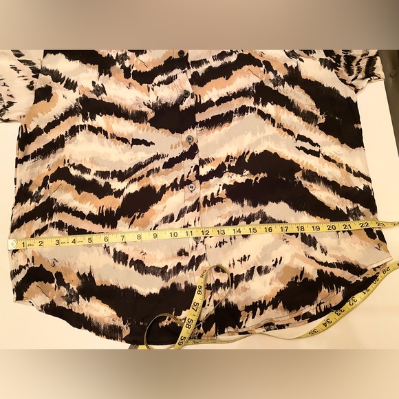 ZARA TIE DYE PRINT OVERSIZED SHIRT - Picture 6 of 8